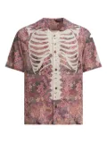 KAPITAL floral-print skeleton shirt - Pink
