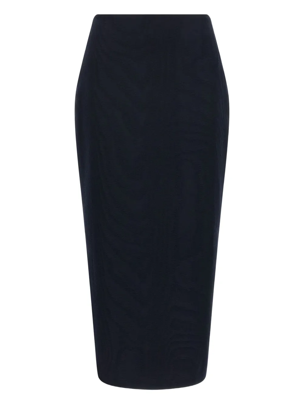 Blazé Milano Sharewood Sussex Jacquard High-waist Midi Skirt In Blue