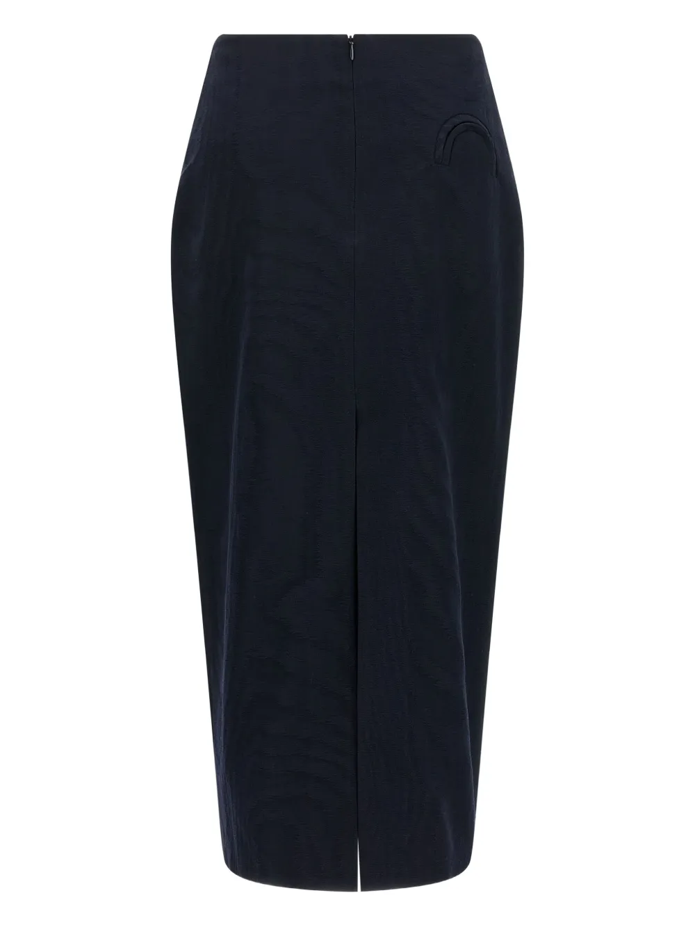 Blazé Milano Sharewood Sussex jacquard high-waist midi skirt - Blauw