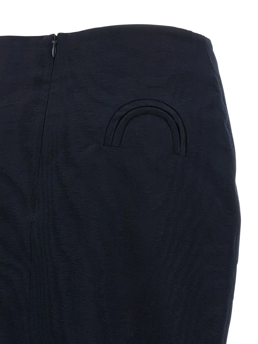 Blazé Milano Sharewood Sussex Jacquard High-waist Midi Skirt In Blue
