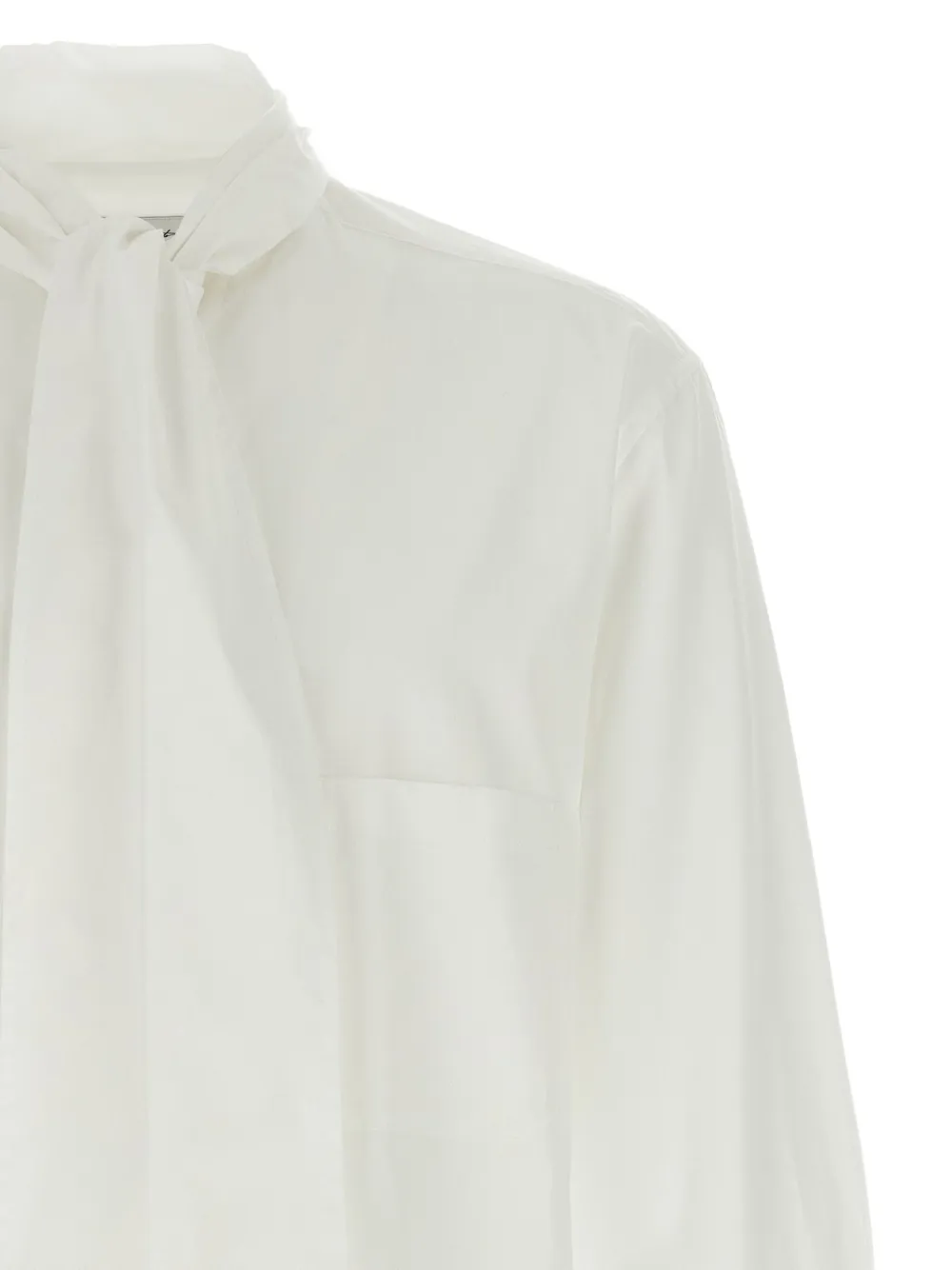 Yohji Yamamoto Overhemd met lavallière kraag White