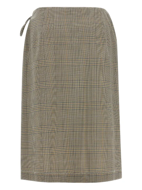 MARNI スカート グレー Marni プリーツ ラップスカート | グレー | FARFETCH JP