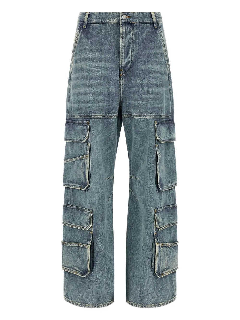Diesel multi-pocket cargo jeans - ブルー Diesel multi-pocket cargo jeans - ブルー