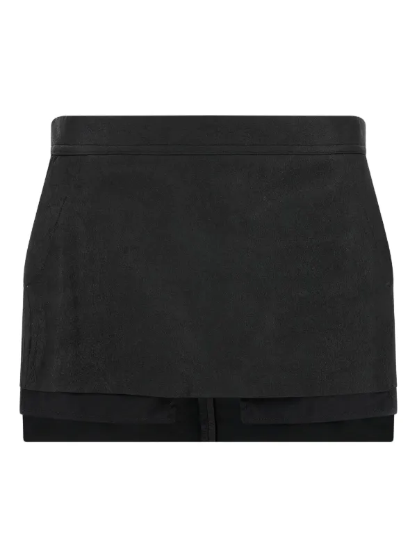 リックオウエンスレザースカート