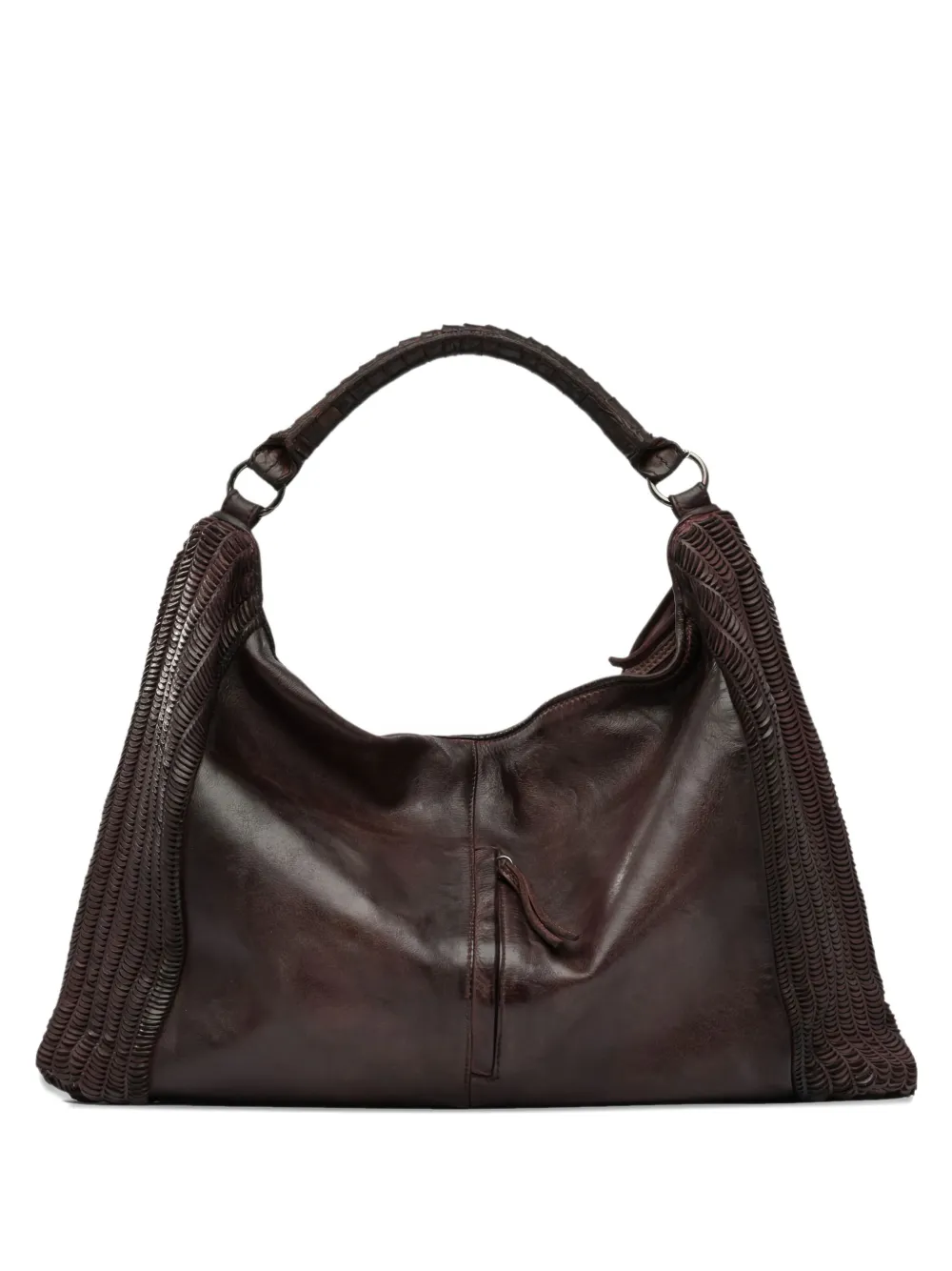Reptile's House Lune woven-leather shoulder bag | Brown | Image 1