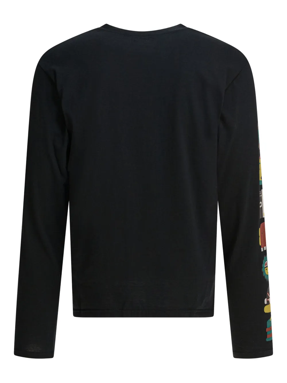 KAPITAL T-shirt met grafische print en lange mouwen - Zwart