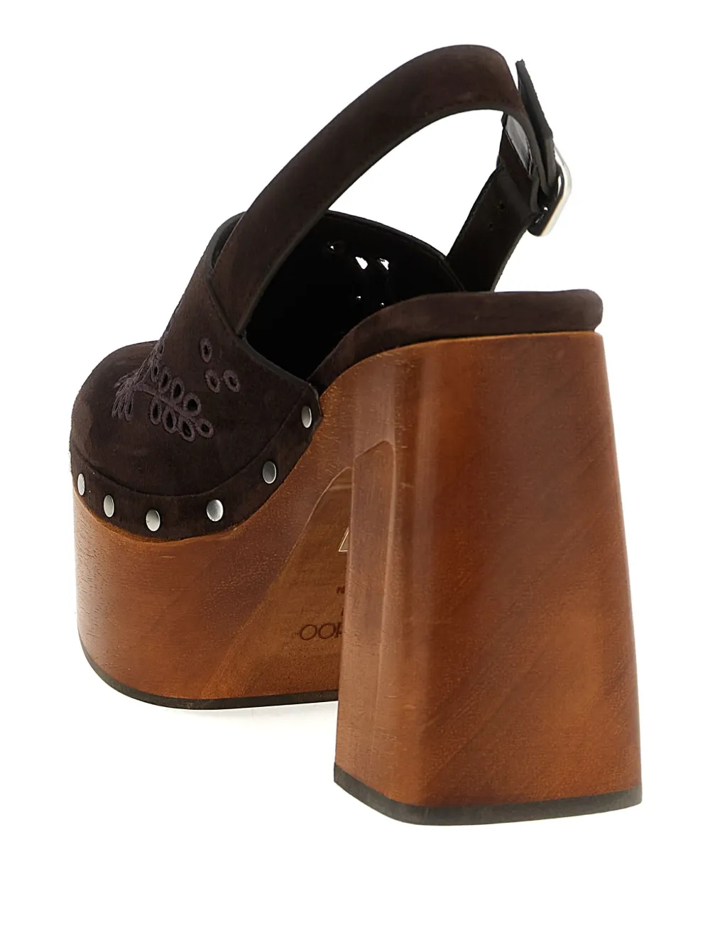 Jimmy Choo 135mm Alida sangallo-embroidered platform pumps Brown