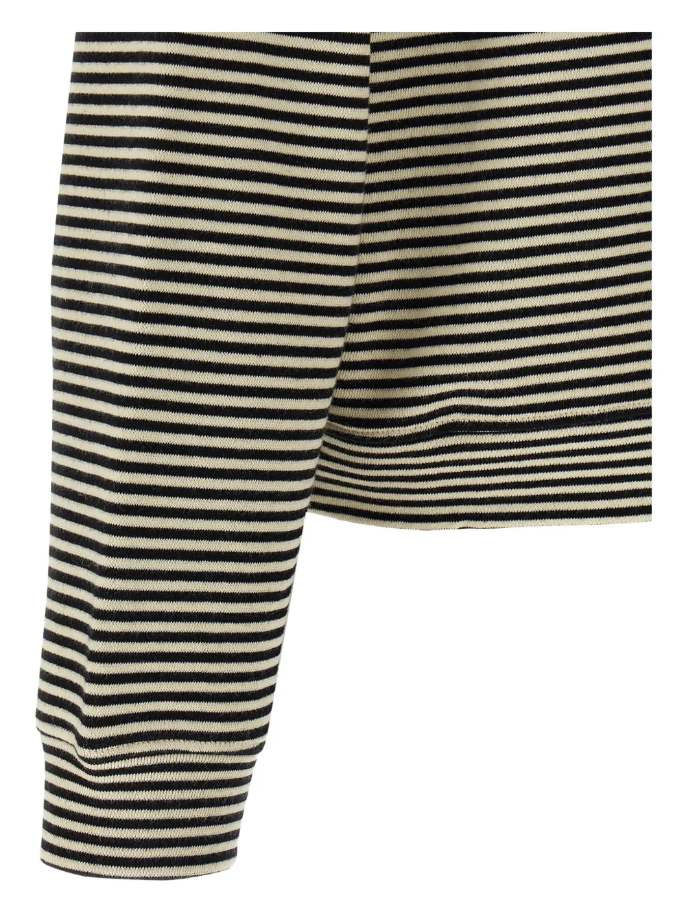 Marni striped cotton sweatshirt Zwart