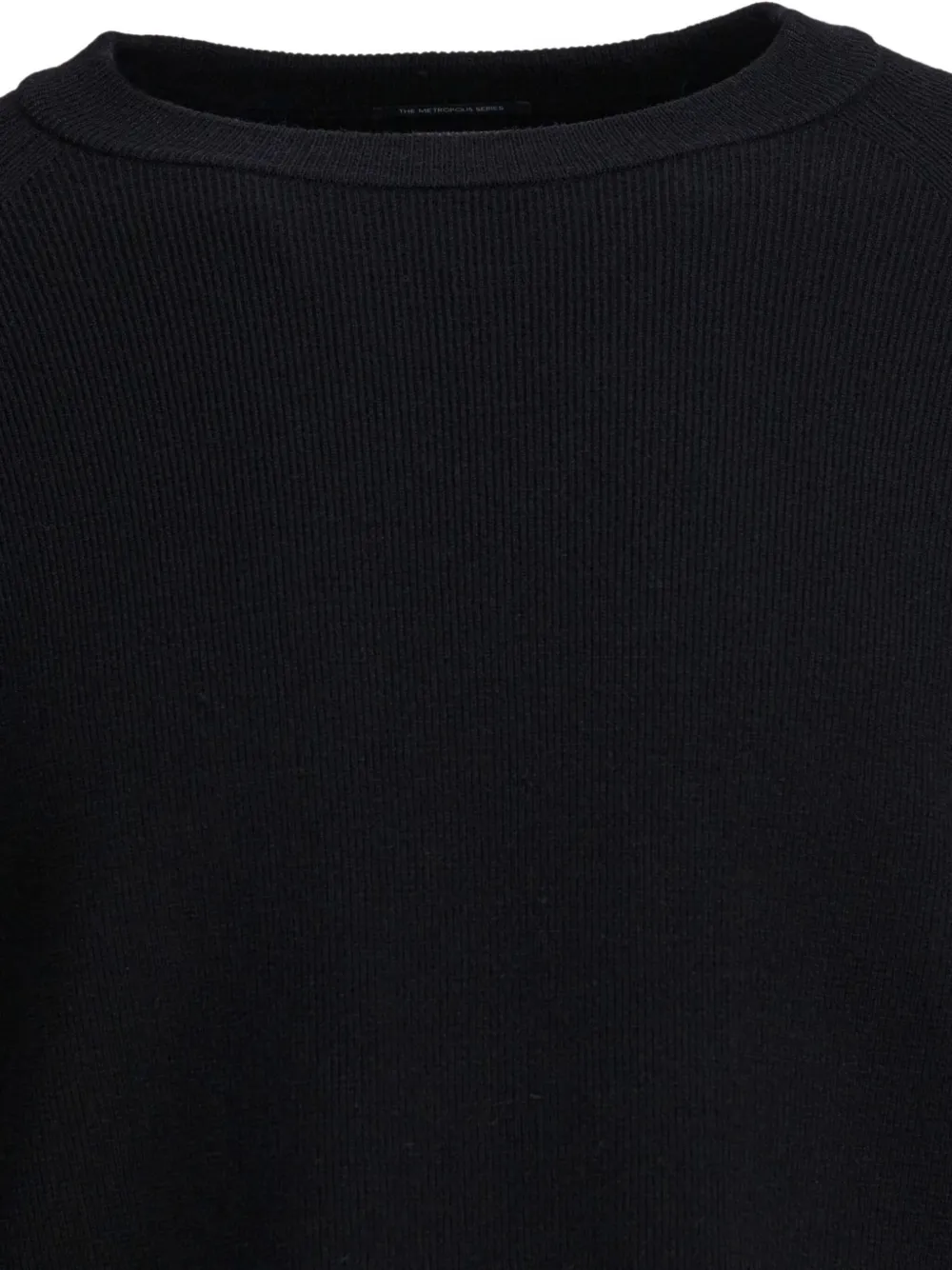 C.P. Company Geribbelde trui met raglan mouwen Zwart