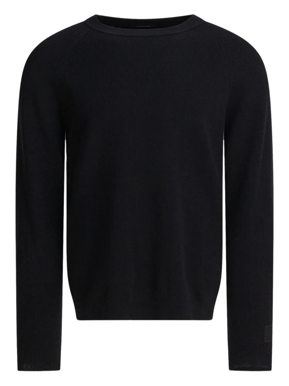 C.P. Company Geribbelde trui met raglan mouwen Zwart