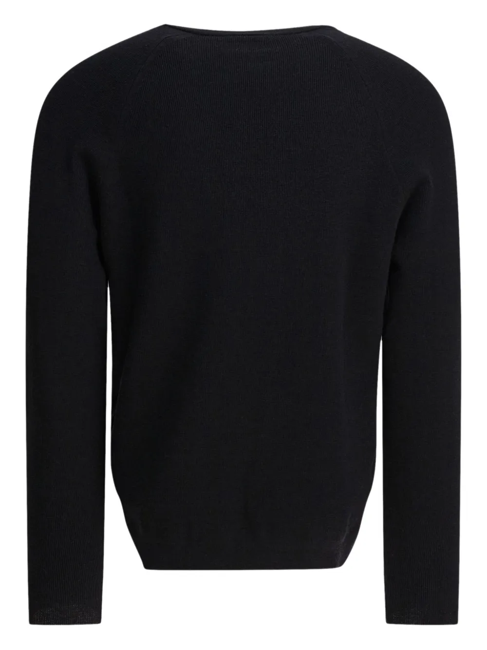 C.P. Company Geribbelde trui met raglan mouwen Zwart