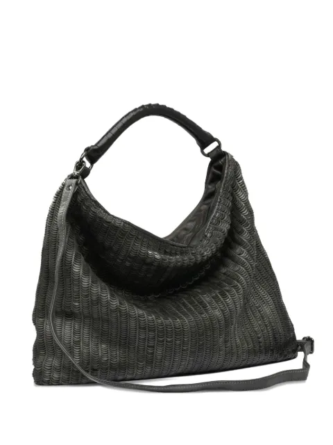 Reptile's House scallop-detail leather shoulder bag