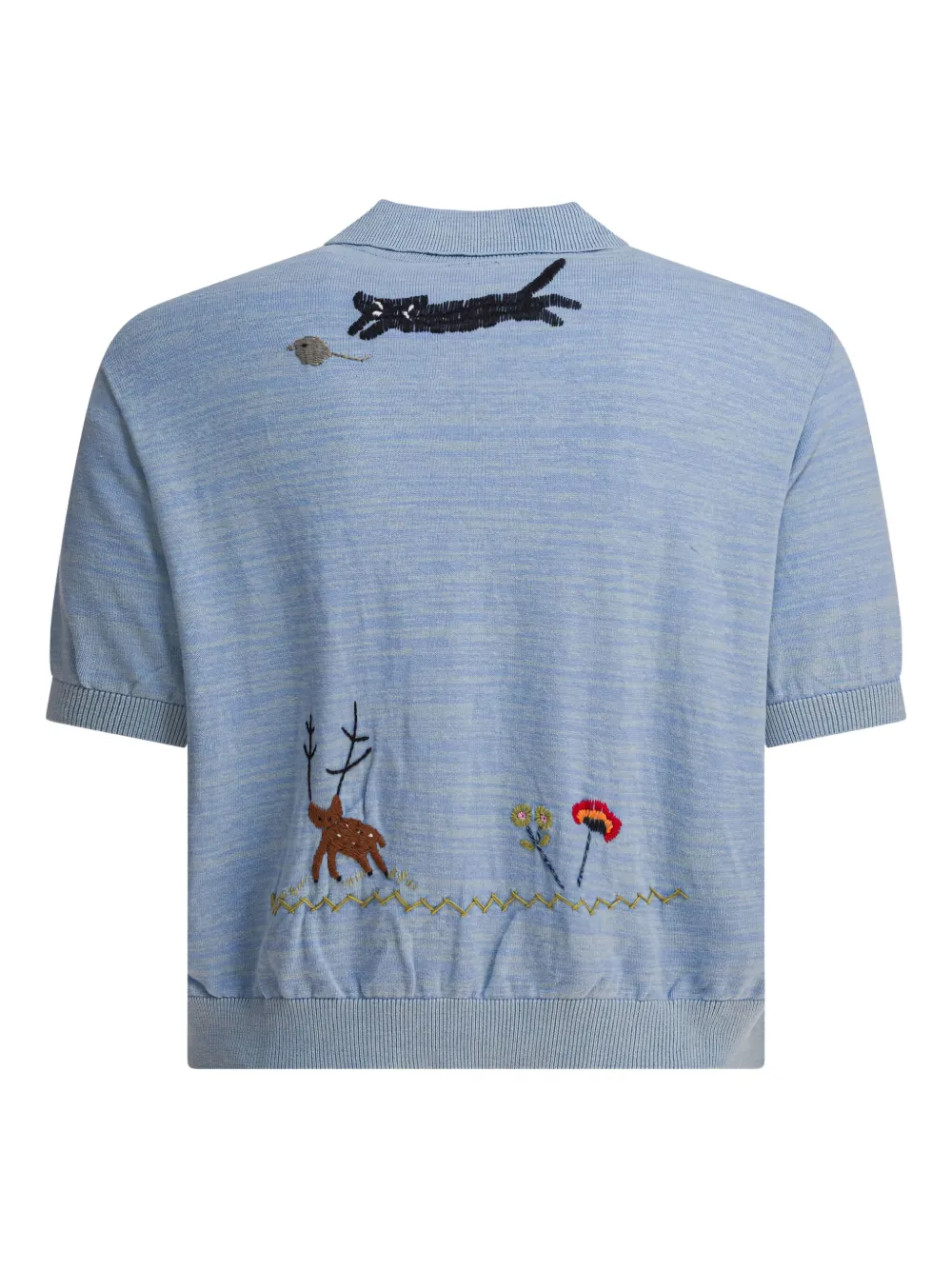 KAPITAL Camicia con ricamo - Blu