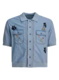 KAPITAL embroidered-pocket shirt - Blue