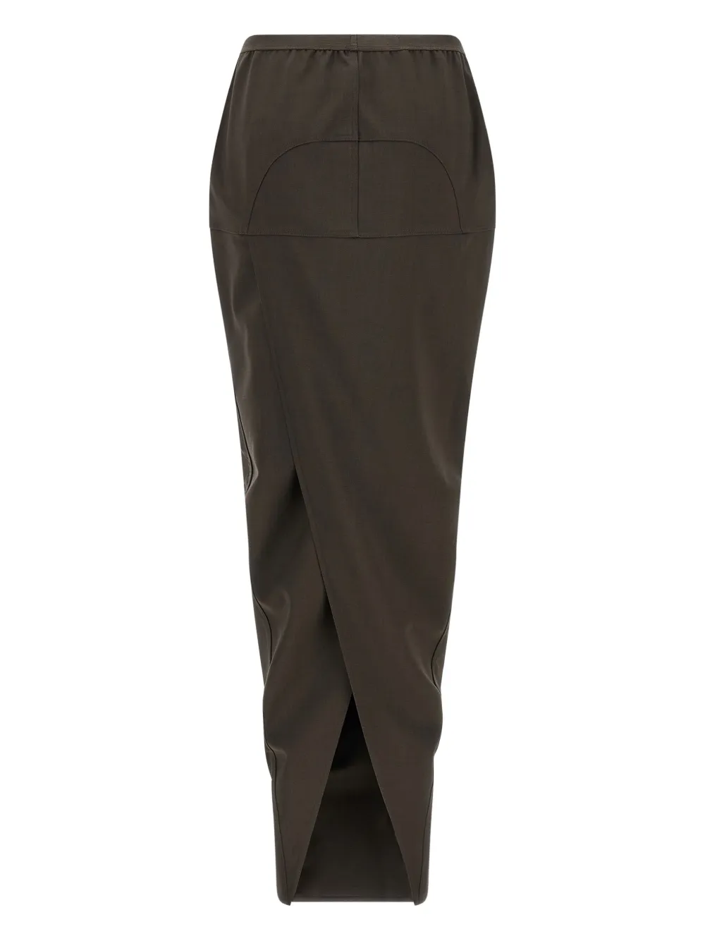 Rick Owens crossover elastic-waistband skirt - Grijs