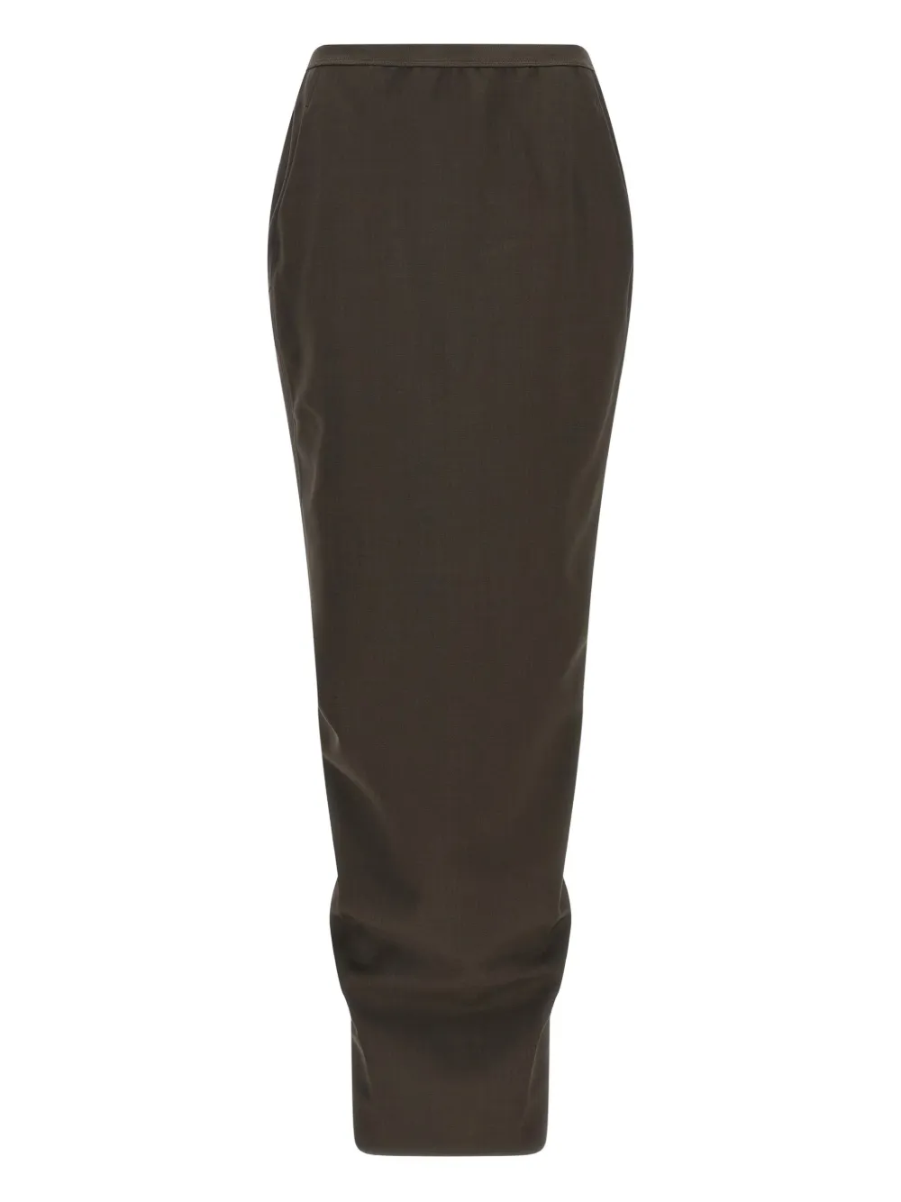 Rick Owens crossover elastic-waistband skirt Grijs