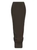 Rick Owens crossover elastic-waistband skirt - Grey