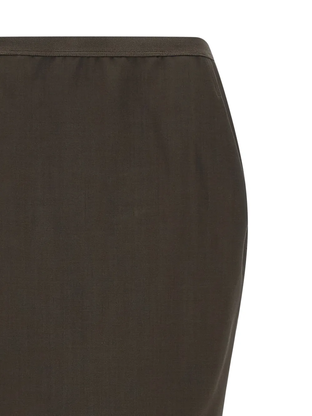 Rick Owens crossover elastic-waistband skirt Grijs