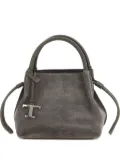 Tod's small drawstring suede tote bag - Grey