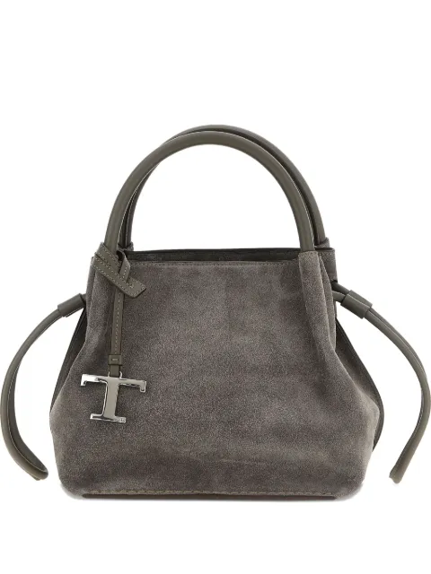Tod's bolso shopper de ante pequeño con cordones