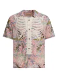 KAPITAL floral-print skeleton shirt - Pink