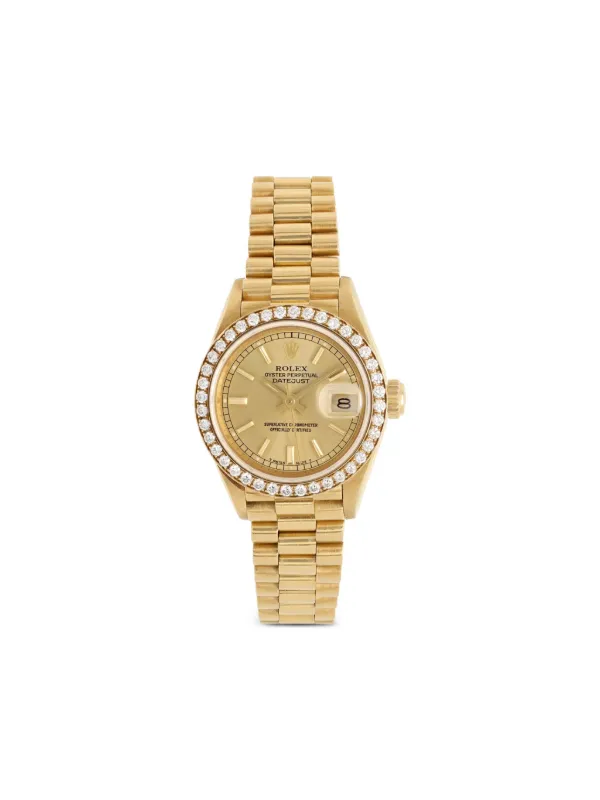 Rolex Datejust 26mm Yellow FARFETCH ID