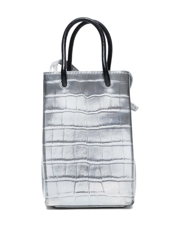 Balenciaga Pre-Owned 2015-2025 クロコパターン ハンドバッグ ミニ