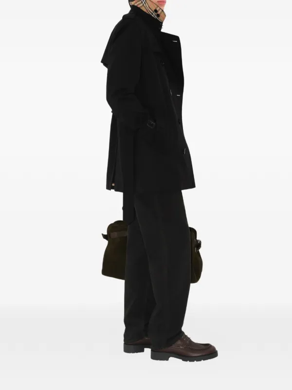 Burberry double-breasted Trench Coat | Black | FARFETCH