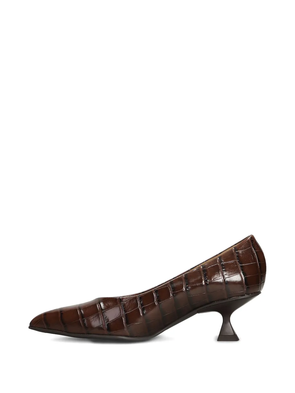 Pedro Miralles 60 mm Slatina pumps met krokodillen-reliëf Bruin