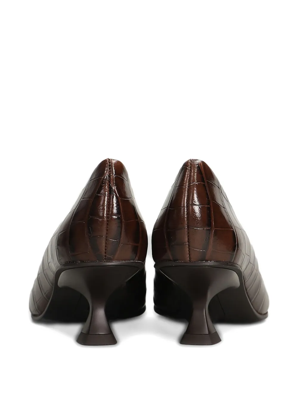 Pedro Miralles 60 mm Slatina pumps met krokodillen-reliëf Bruin