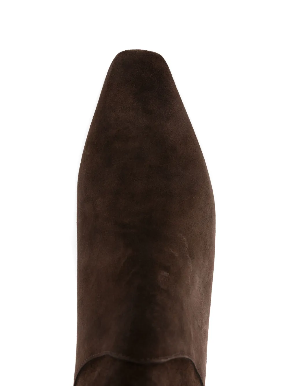 Bibi Lou Pointed-toe Suede Ankle Boots In Brown