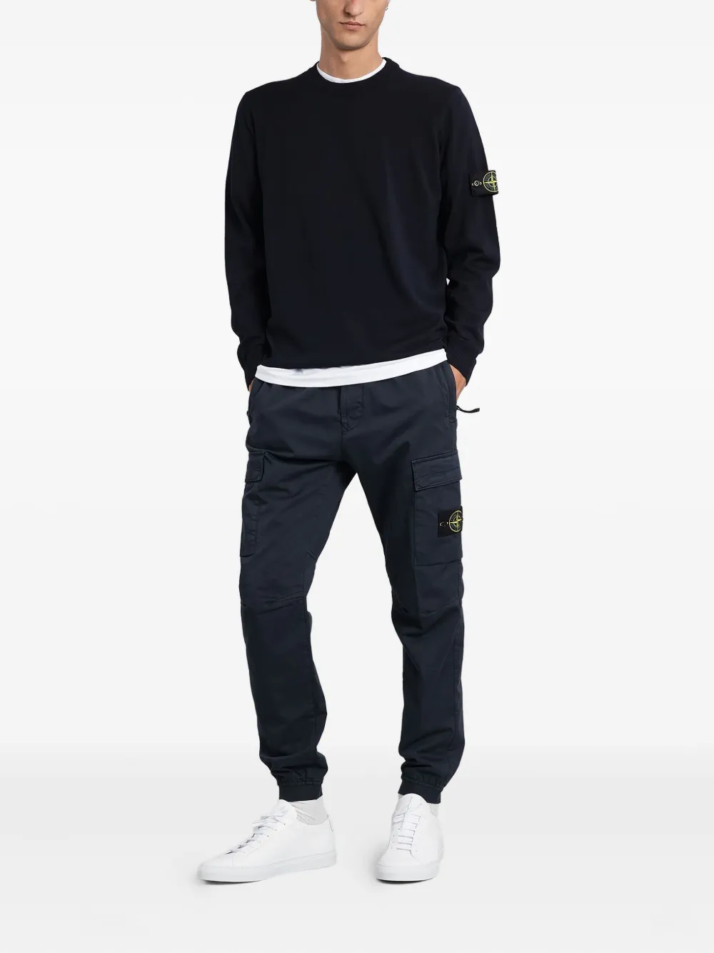 Stone Island Cargo broek met zak - Blauw