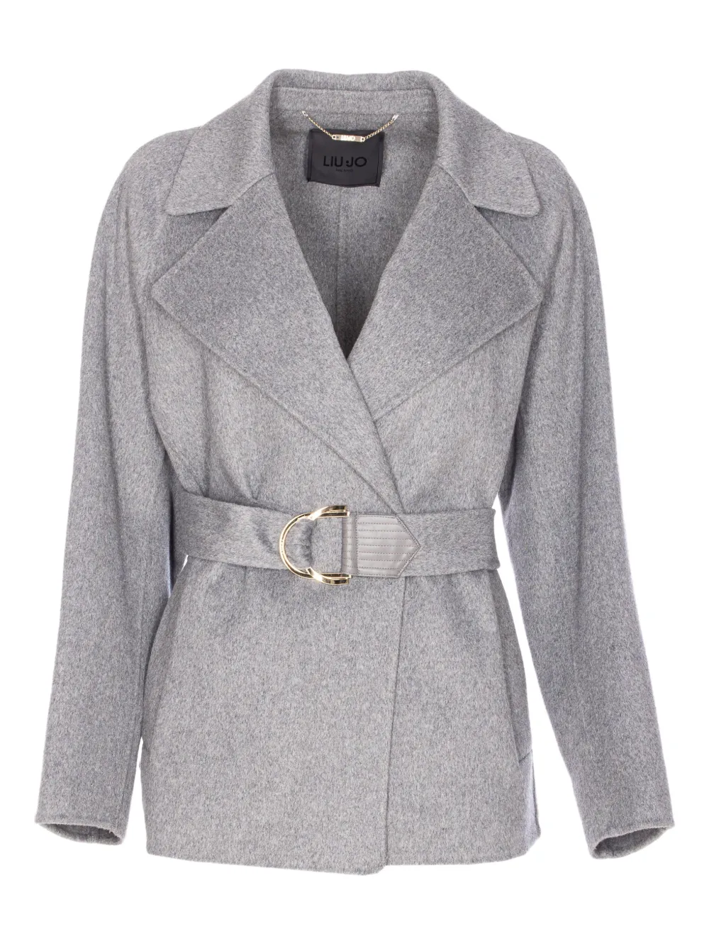 LIU JO belted double-breasted coat | Grey | Image 1