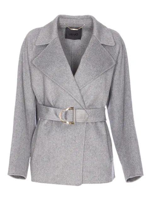 LIU JO belted double-breasted coat