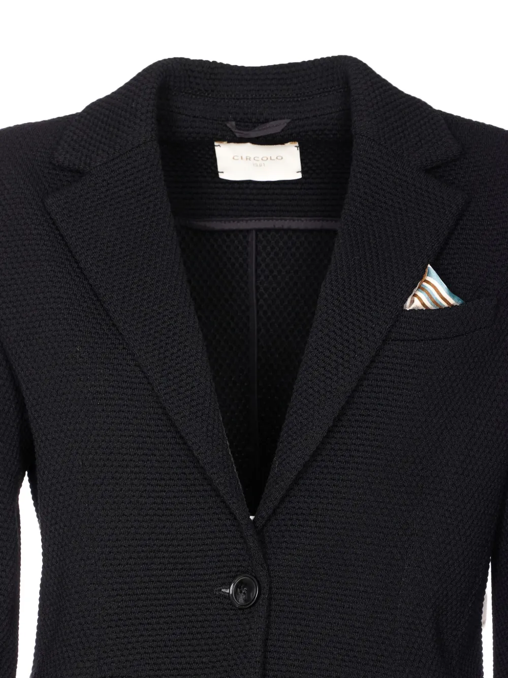Circolo 1901 knitted button-closure blazer Zwart