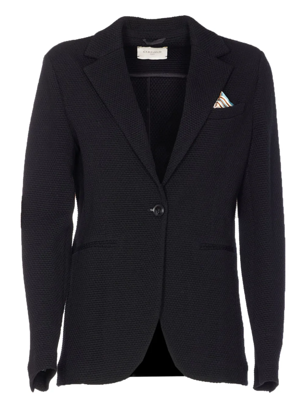 Circolo 1901 knitted button-closure blazer Zwart