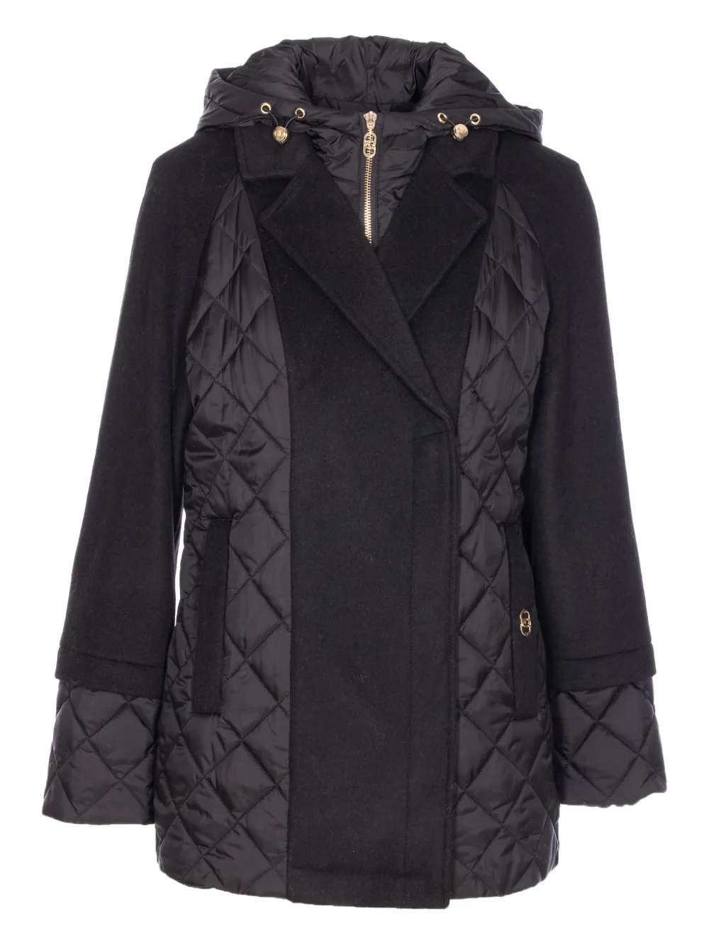 LIU JO quilted wool-blend coat | Blue | Image 1