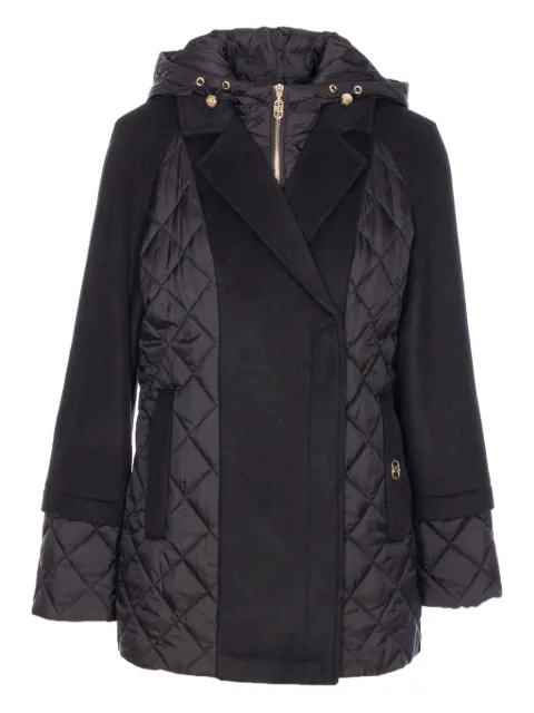 LIU JO quilted wool-blend coat