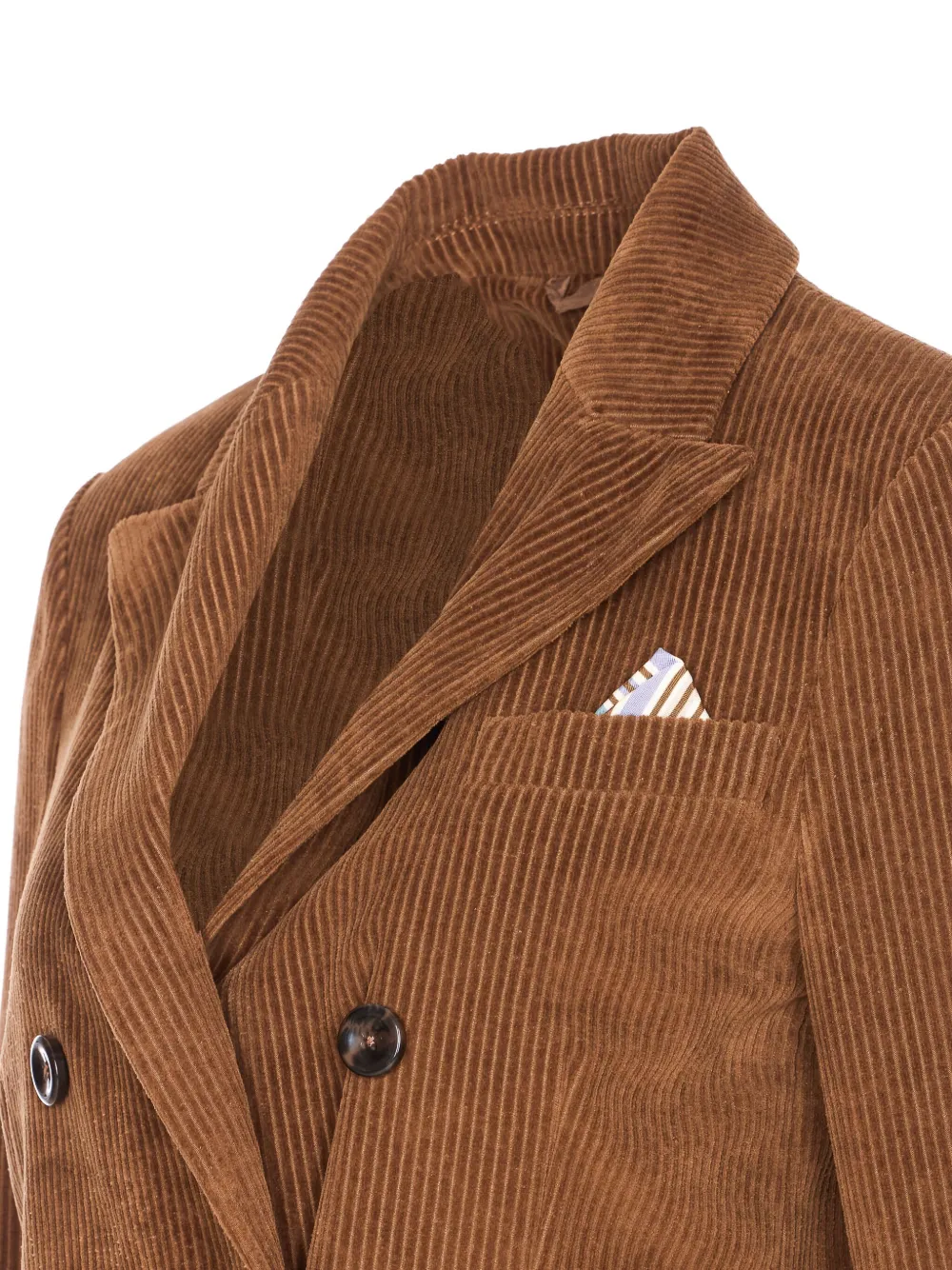 Circolo 1901 corduroy double-breasted blazer Bruin