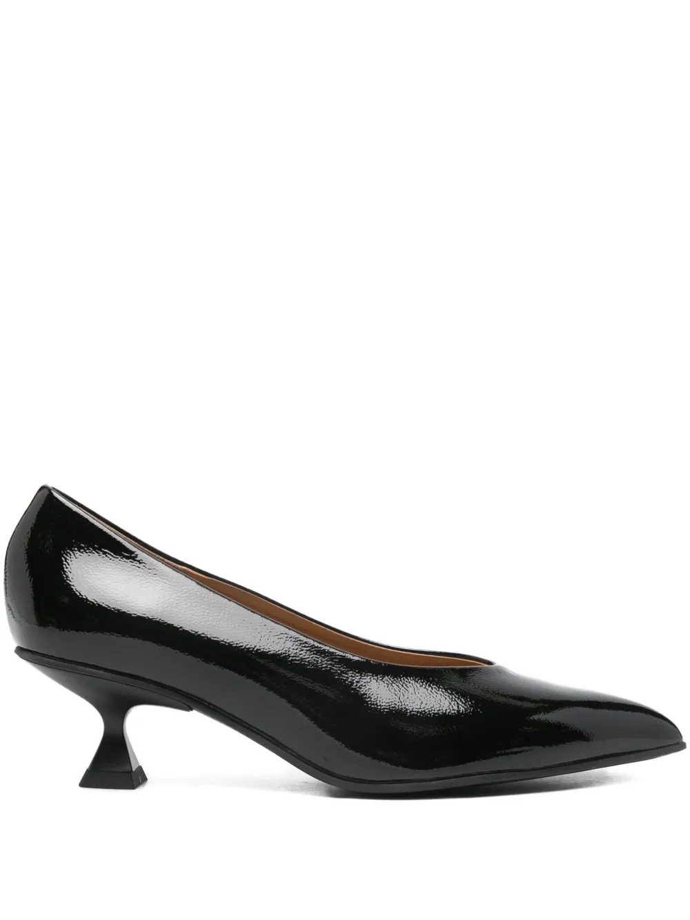 Pedro Miralles leather heeled pumps Black