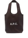 A.P.C. Ninon logo tote bag - Brown