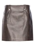LIU JO snap-button pocket mini skirt - Brown