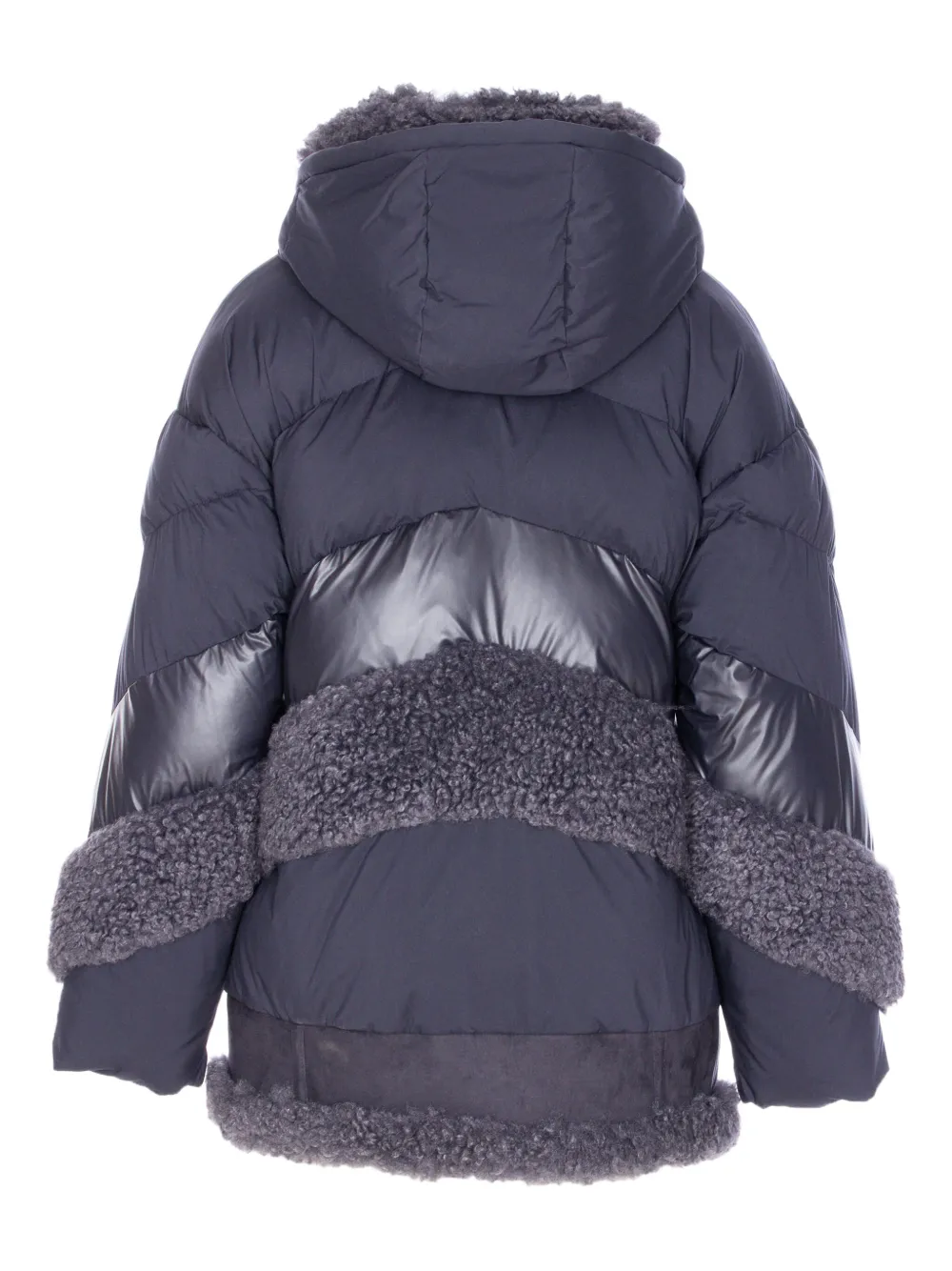 VEGANCODE quilted faux-fur trim coat | Parka Coats | Image 2
