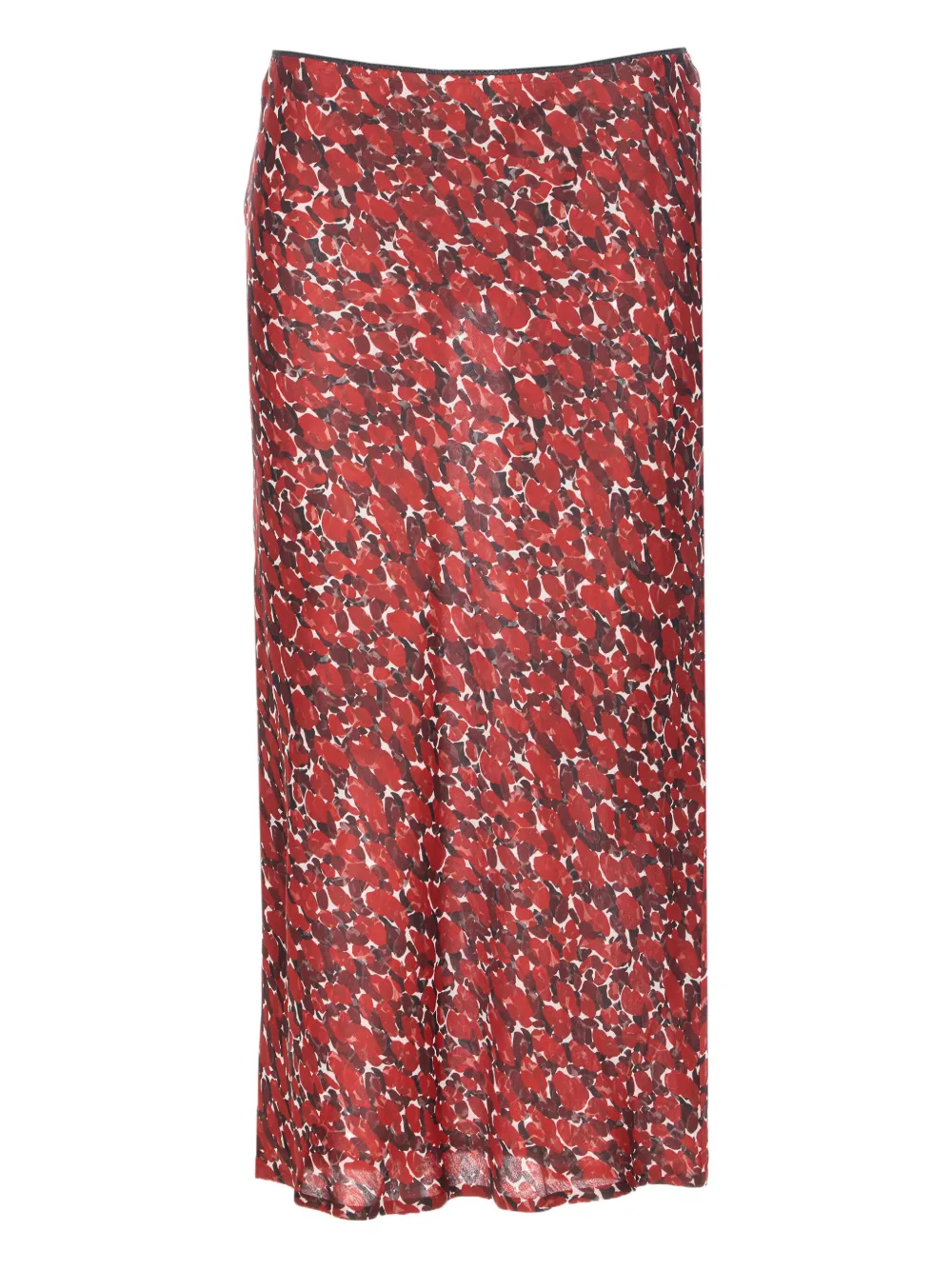 Saint Laurent Midirock mit elastischem Bund - Rot