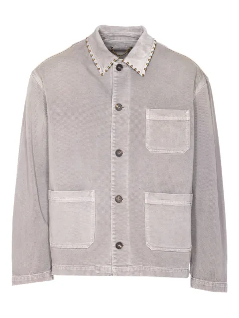 Golden Goose stud-embellished denim shirt