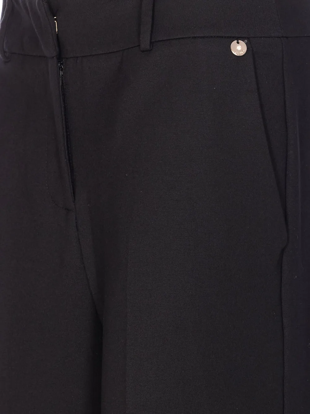 LIU JO Pantalon met knoopmanchetten Zwart