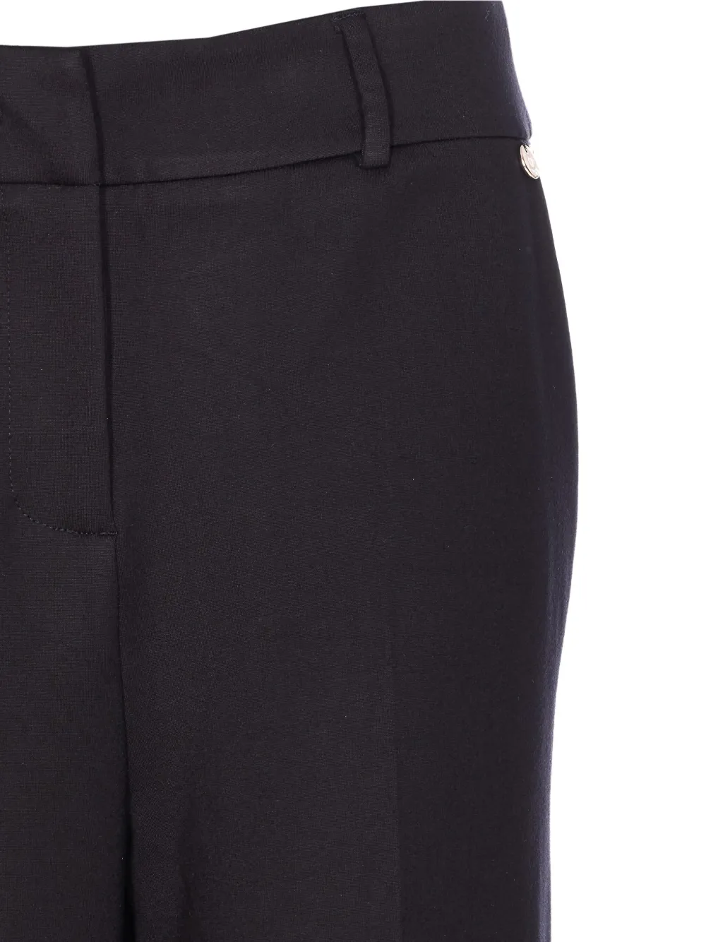 LIU JO Pantalon met knoopmanchetten Zwart