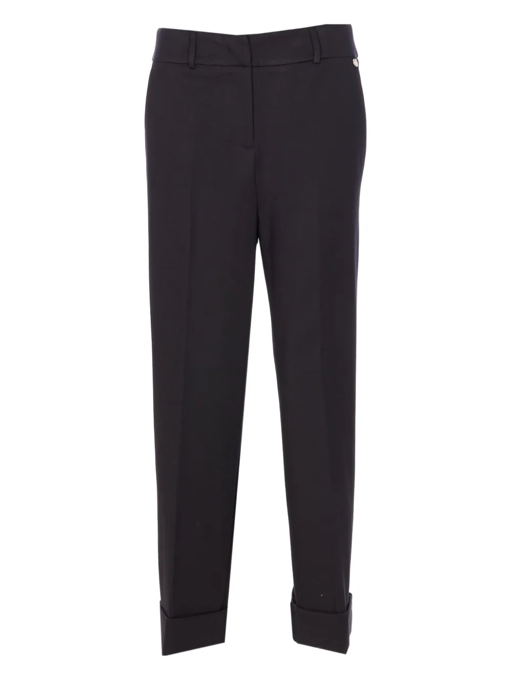 LIU JO Pantalon met knoopmanchetten Zwart
