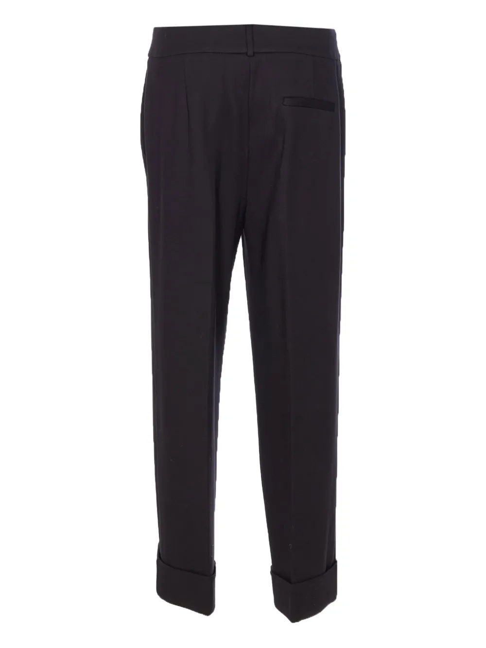 LIU JO button-cuffed tailored trousers - Zwart