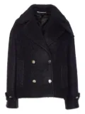 Tagliatore double-breasted belted jacket - Black